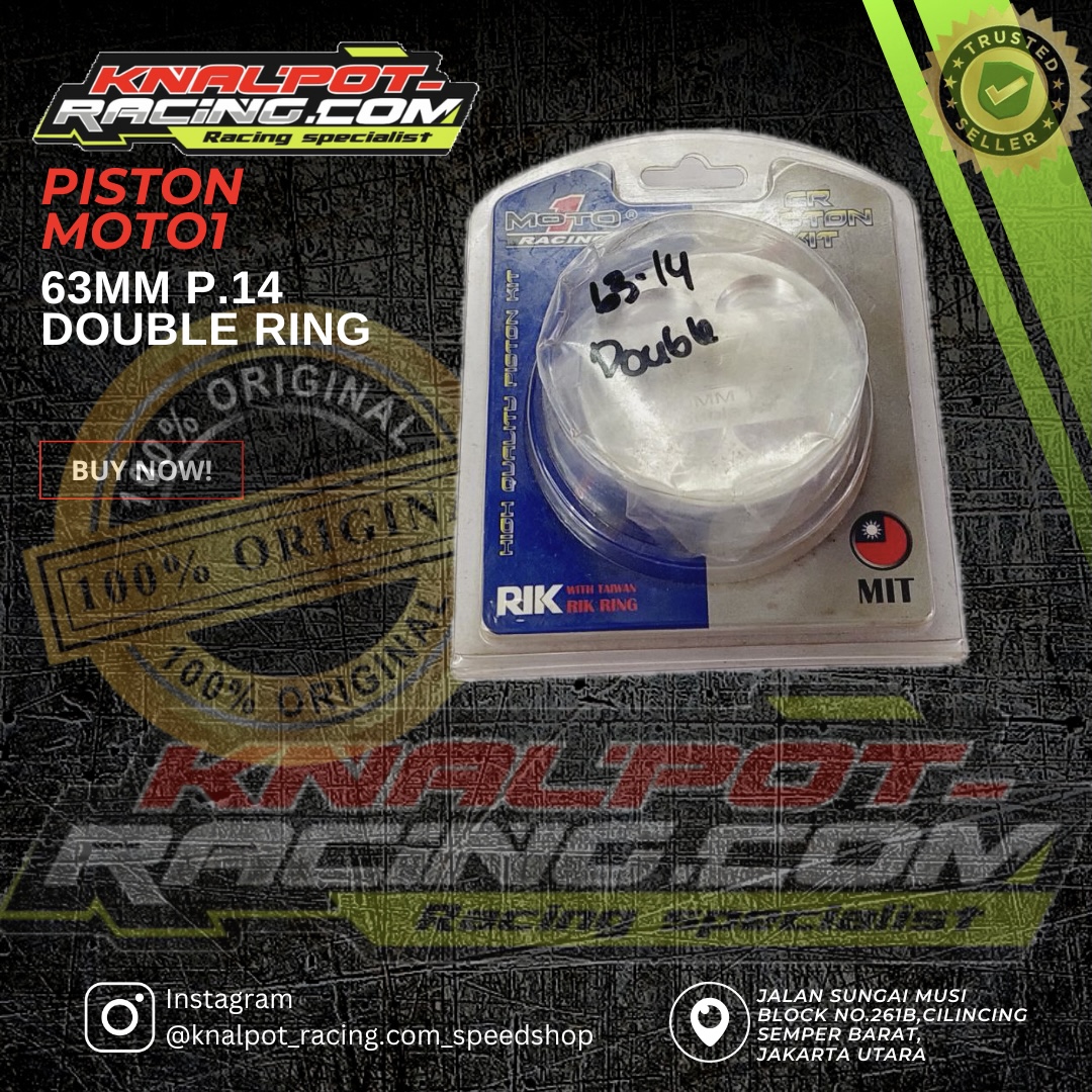 PISTON MOTO1 63 P.14 DOUBLE RING 